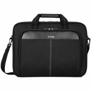 Targus Classic Slim TCT027US Carrying Case (Briefcase) for 15" to 16" Notebook - Black - TAA Compliant